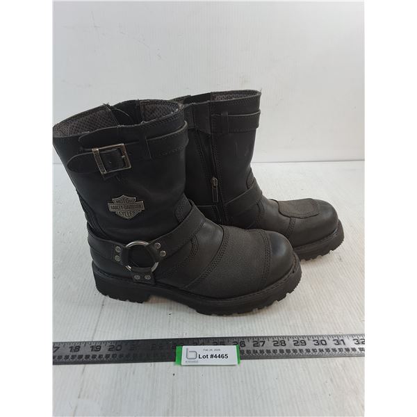Pair of Harley Davidson 10.5 Leather Boots
