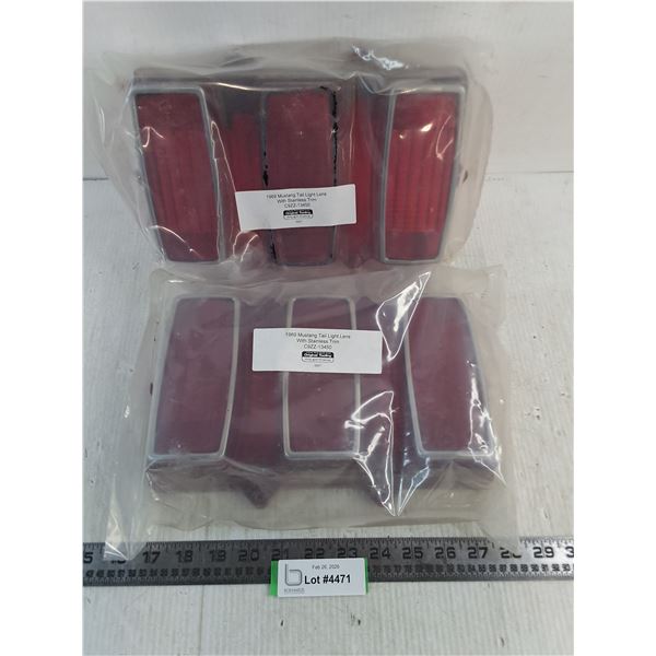 Pair of Unused 1969 Mustang Tail Light Lens
