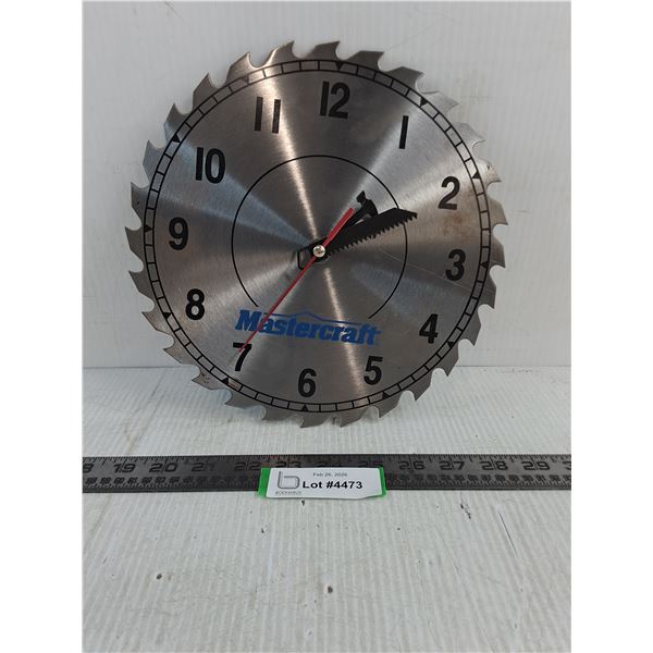 Mastercraft 10" Saw Blade Clock