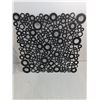 Image 3 : (3) Black Flat Design Wall Decor: 14"x14"
