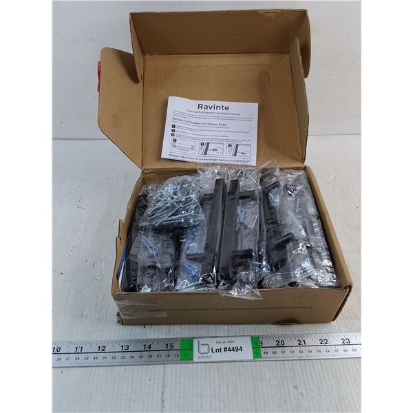 Box of (30) Cabinet Pull Drawer Handles in Nickel Powder Finish
