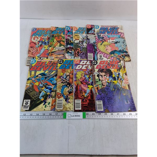 (10) Editions of Blue Devil Comic Book-#1to12-missing #2 and #9