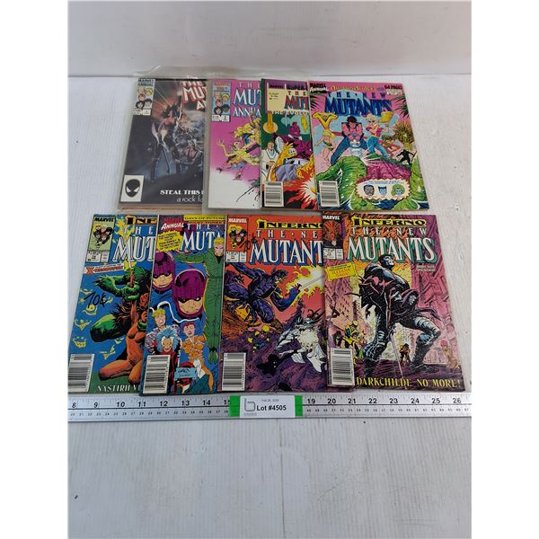 (10) Various editions of "The New Mutants" Comic Book
