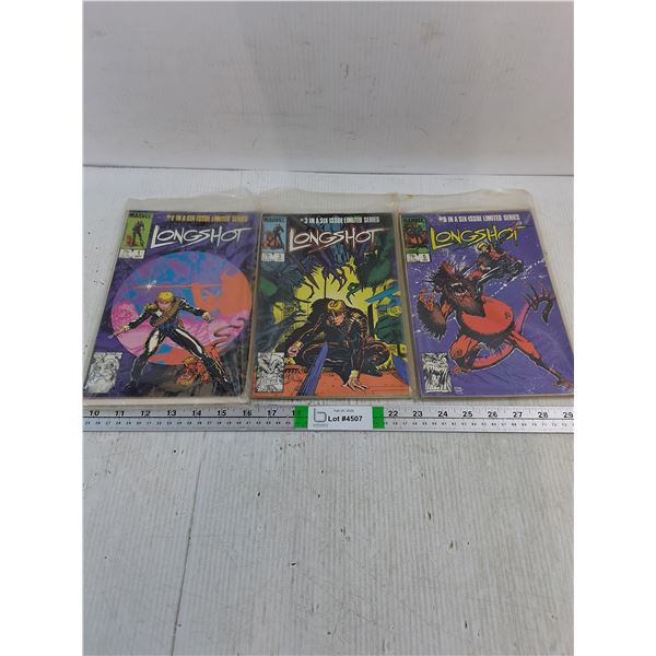 The First (6) Editions of "Longshot" Comic Book
