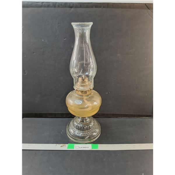 Glass Oil Lamp with Chimney 17.5" - PICK UP