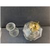 Image 2 : Glass Oil Lamp with Chimney 17.75" - PICK UP