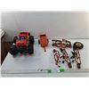 Image 1 : Air Hogs Toy Monster Truck, Wagon & Farm Equipment- As Is