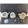 Image 2 : (3) Ceramic Teapots- Corning Ware, Misc.