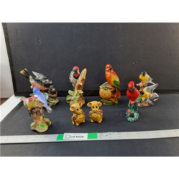 Ceramic Bird Figurines & Salt & Pepper Shakers