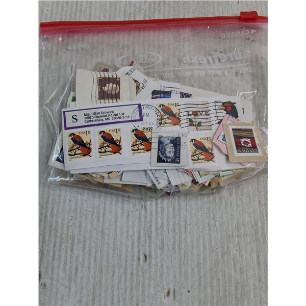 (3) Bags of Assorted Stamps-300 Stamps in Each Bag