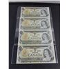 Image 2 : (4) 1973 Canada 1 Dollar Bank Notes in Sequence-Uncirculated