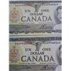 Image 4 : (4) 1973 Canada 1 Dollar Bank Notes in Sequence-Uncirculated