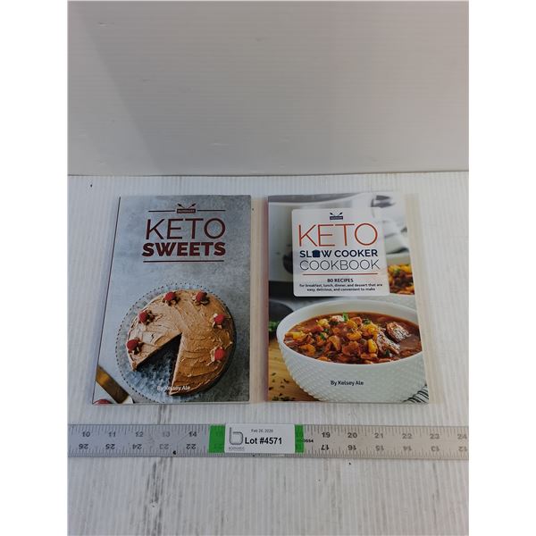 (2) Books- Keto Sweets/Slow Cooker Cookbook