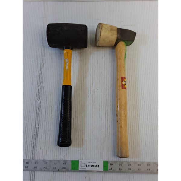 (2) Rubber Hammer