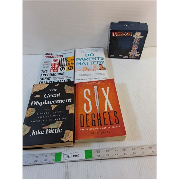 (5) Books/3D Puzzles - Assorted Title/Author