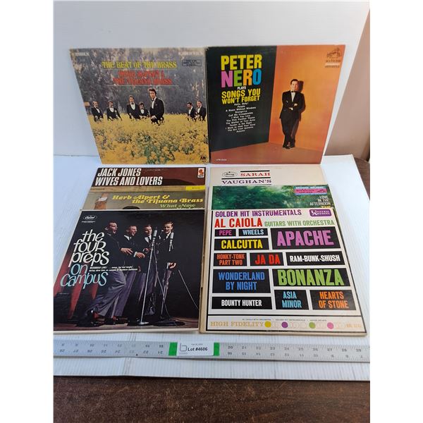 (8) Vinyl Records- Assorted Title- Jack Jones, Nero