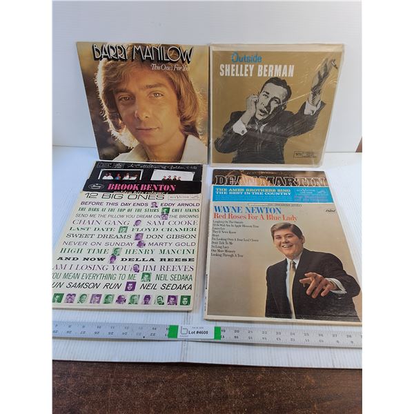 (8) Vinyl Records- Assorted Title- Martin, Manilow, Newton