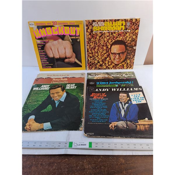 (8) Vinyl Records- Assorted Title- Williams, Sherman, Faith