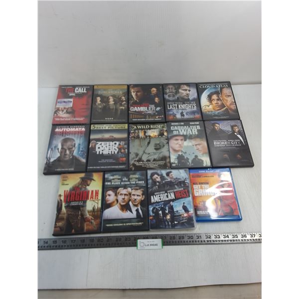 (14) DVD Movies (Zero Dark Thirty, Cloud Atlas, Get the Gringo)