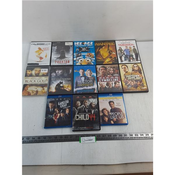 (13) DVD Movies (Ice Age, Gangster Squad, The Onion Movie)