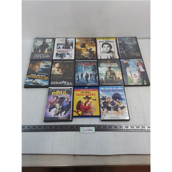 (13) DVD Movies (Clash of the Titans, Grown Ups, The Sitter)