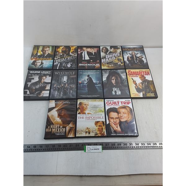 (13) DVD Movies (Bourne Legacy, Werewolf, Dark Knight Rises)