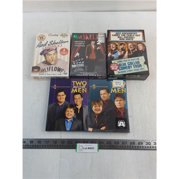 (5) DVD Sets (Red Skelton, Jeff Foxworthy, 2-1/2 Men)