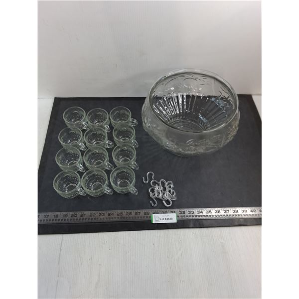 Glass Punch Bowl Set - PICK UP