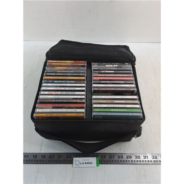 (29) Music CD's w/"Case Logic" Storage Tote