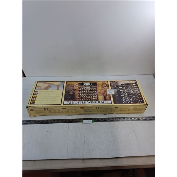 NIB RTA 72-Bottle Wine Rack - 32x10x4" Box Size - Pickup Only