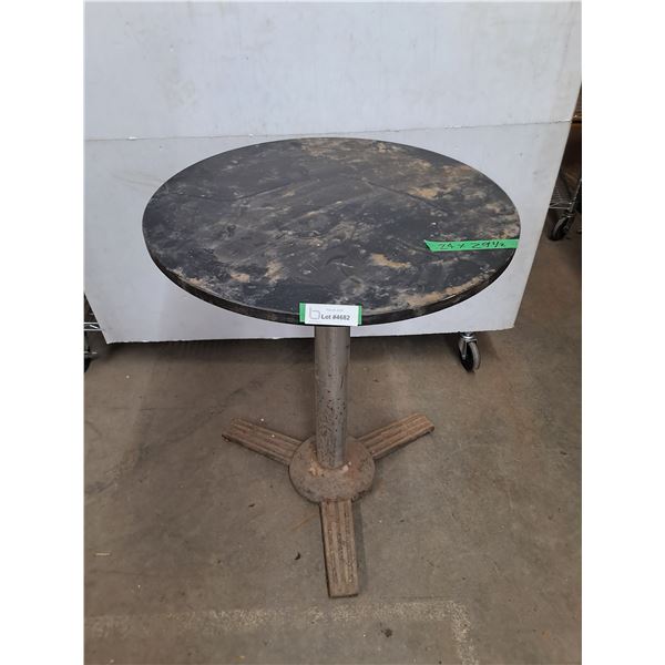 * Round "Stone-Look" Bar Table - Pickup Only