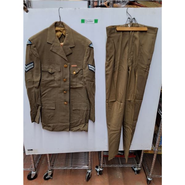 *Canadian Air Force Dress Uniform-1956 - pant waistband 15 1/2" across
