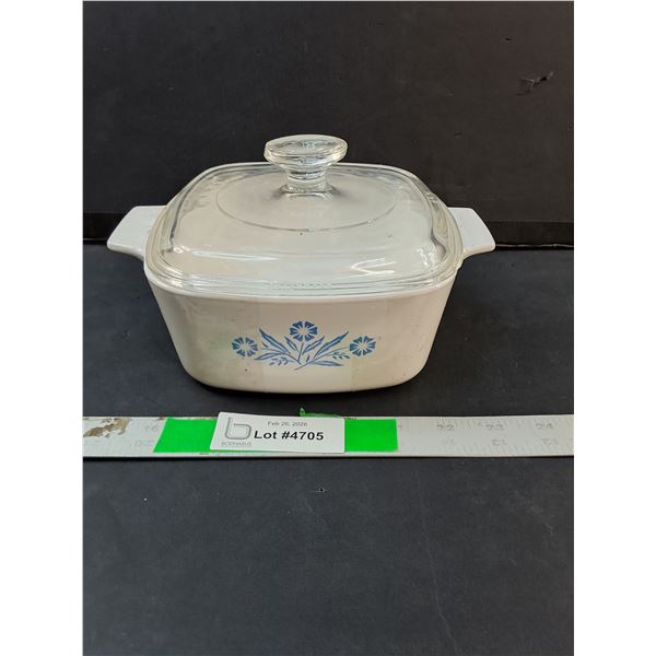 Blue Cornflower Corning Ware 6 Cup Casserole Dish