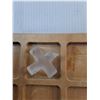 Image 2 : Wood & Glass Tic Tac Toe Set- As Is