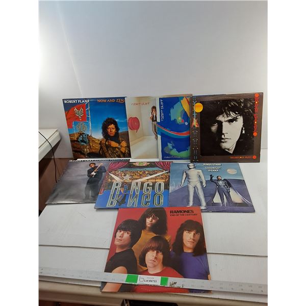 (8) Records- Robert Plant, Ringo Starr, Ramones, Misc.