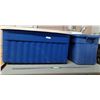 Image 1 : *(2) Plastic Storage Totes Up to 35.75" x 20" x 17"- As Is, Cannot Ship