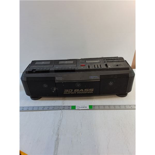 Hitachi- Tape/Radio Player- Powers On - PICK UP