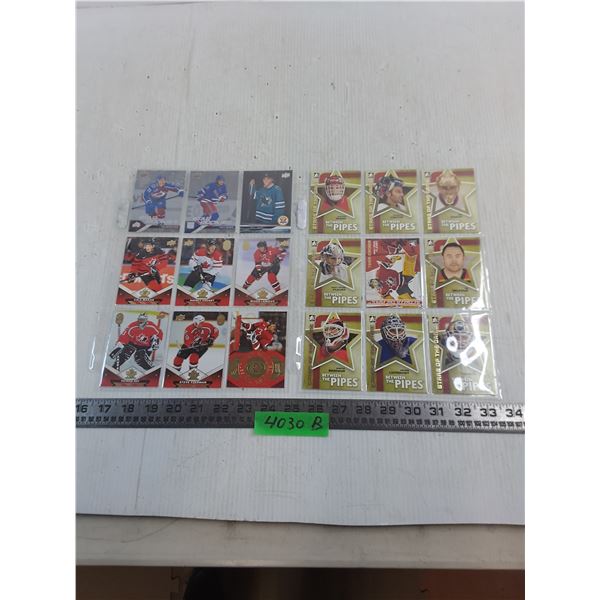 (18) Assorted NHL Collector Cards (ITG Goalies & UD Team Canada)