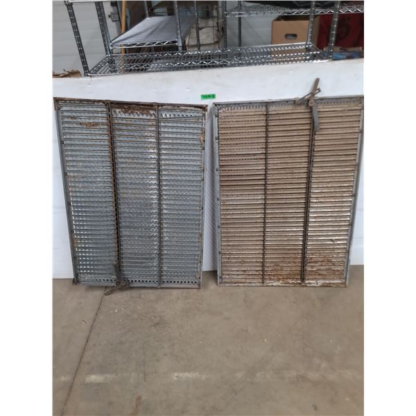 * (2) Cockshutt Harvester Combine Chaffer Sieves - 31" x 43" Each - Pickup Only