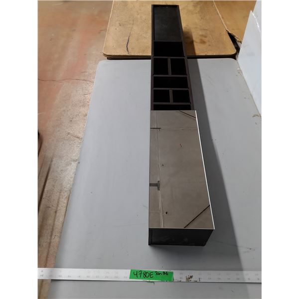 *Wooden Bathroom Shelf with Compartments 54" x 6.5" x 6"- Cannot Ship