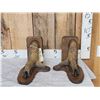 Image 3 : Pair Of Ostrich Feet Book Ends Taxidermy