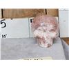 Image 2 : Hand Carved Human Skull In Strawberry Jasper Stone