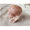Image 6 : Hand Carved Human Skull In Strawberry Jasper Stone