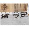 Image 1 : Group Of 3 Vintage Leghold Traps