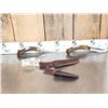 Image 1 : 2 Antler Handle Fixed Blade Knives By Al's Customs