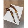 Image 2 : 2 Antler Handle Fixed Blade Knives By Al's Customs