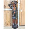 Image 1 : Hand Carved Wooden Cigar Store Indian