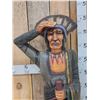 Image 4 : Hand Carved Wooden Cigar Store Indian