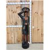 Image 1 : Hand Carved Wooden Cigar Store Indian