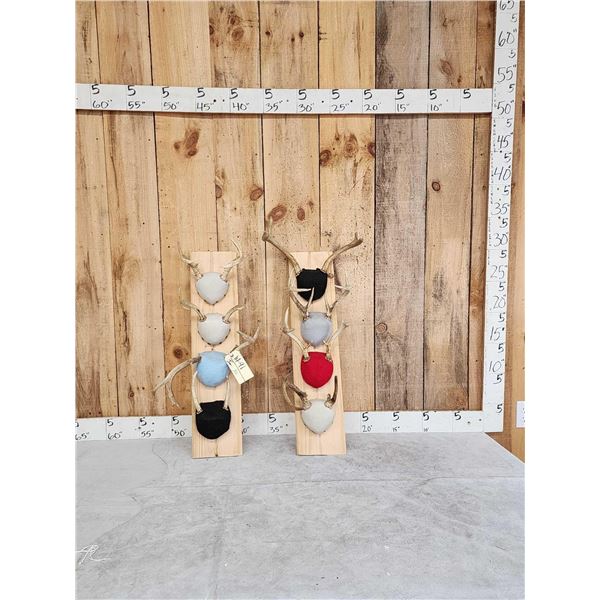 8 Sets Of Whitetail Antlers On Plaques